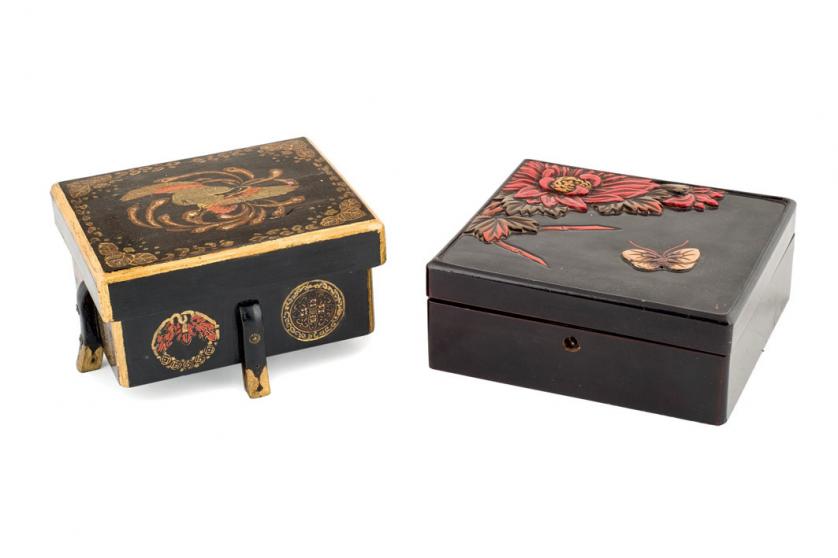 Dos cajas de inspiración oriental