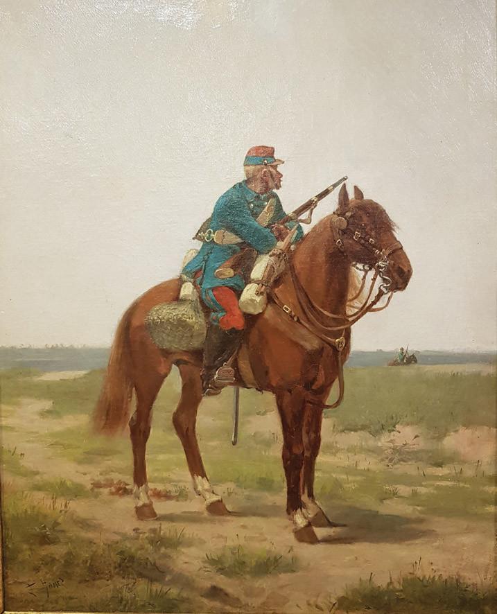 *F. Gómez Militar a caballo