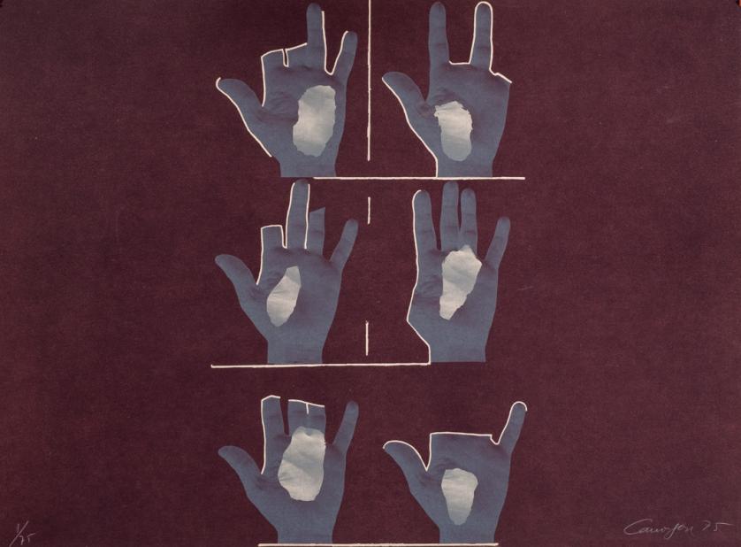 Rafael Canogar. Composition with hands (1975)