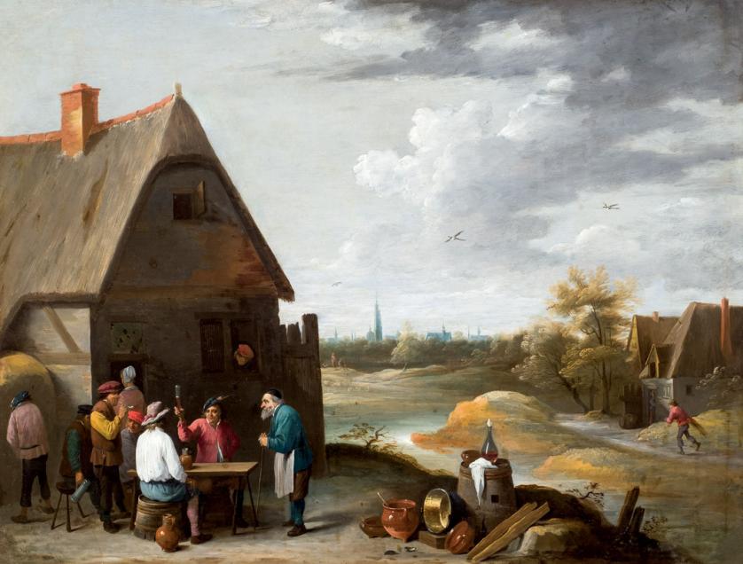 David Teniers el Joven. Bebedores en la venta
