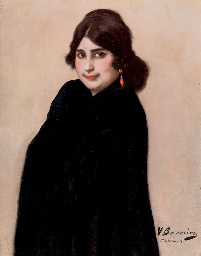 Vicente Barrera. Retrato de dama