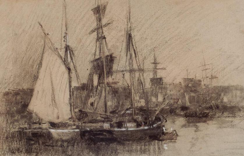 Escuela Europea XIX-XX. Barcos