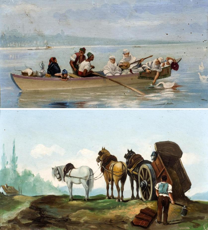 Two Spanish scenes. Spanish School. 19th Century