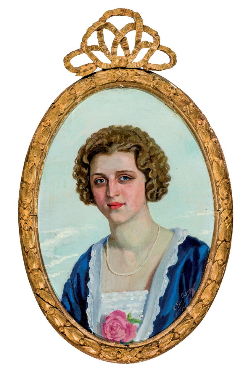 Emilio Ferrer Cabrera. lady portrait
