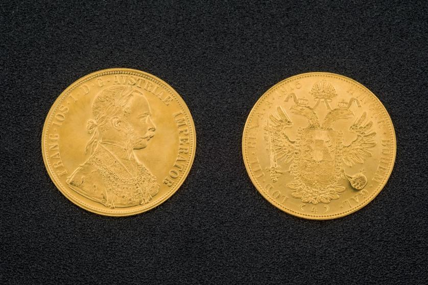 Once monedas 4 coronas Francisco José I