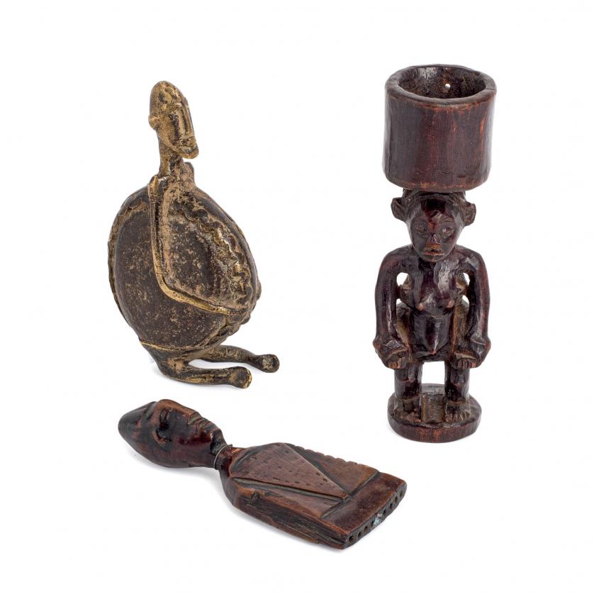 Three african pieces. Congo 20th Century