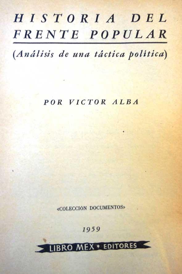 Alba. Historia del Frente Popular