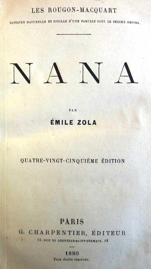 Zola. Nana