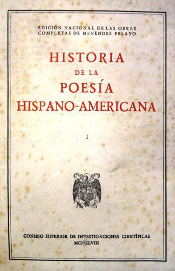 Reyes. Historia de la poesía hispano-americana