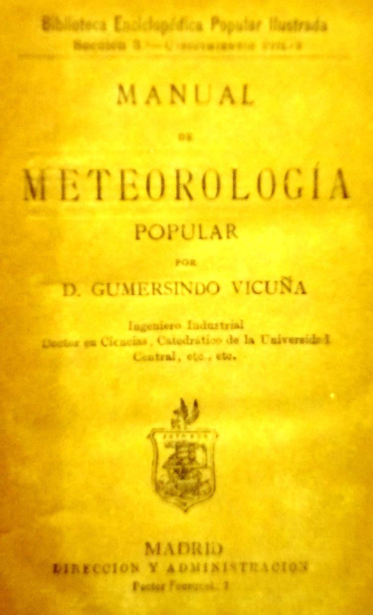 VICUÑA Manual de meteorología popular