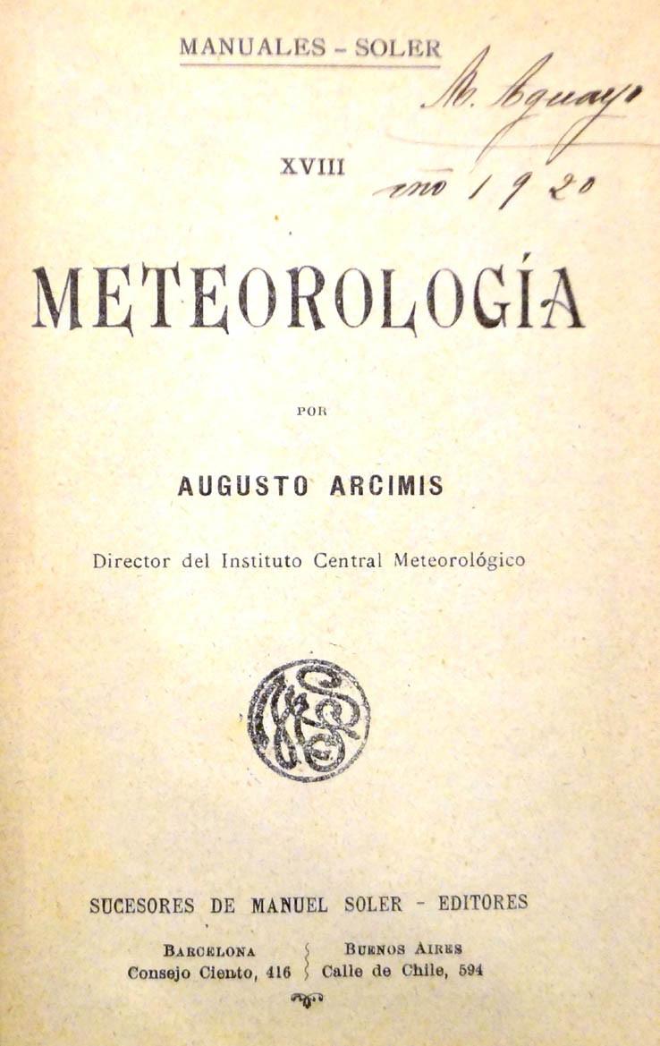ARCIMIS Meteorología