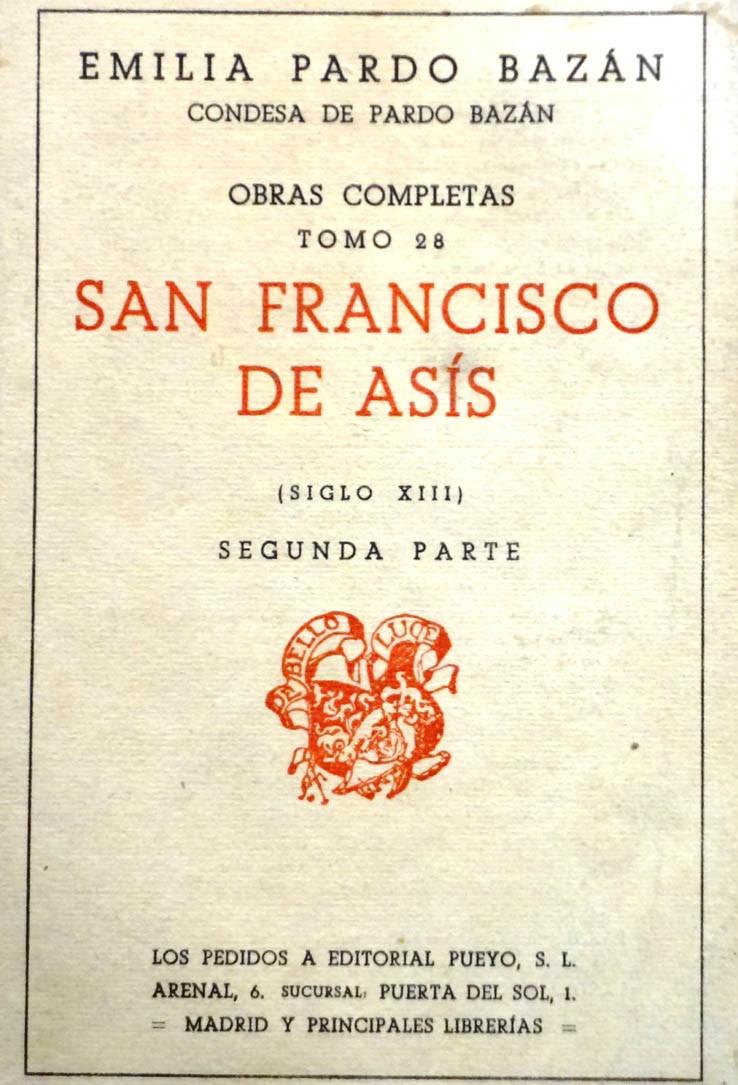 Pardo Bazán. San Francisco de Asís