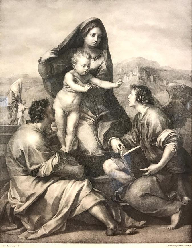 Escuela Italiana S. XX. Virgen de la escalera