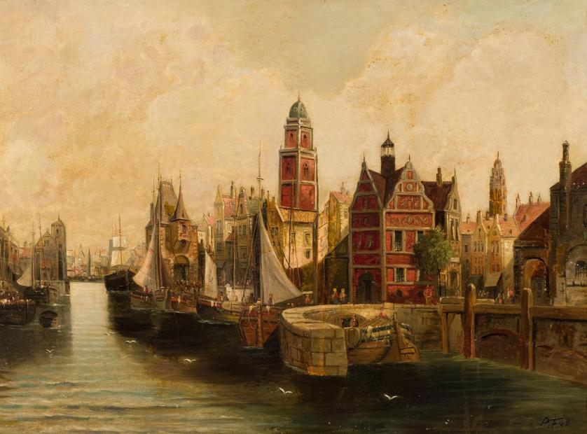 Pietro Toretti. Vista de Amsterdam