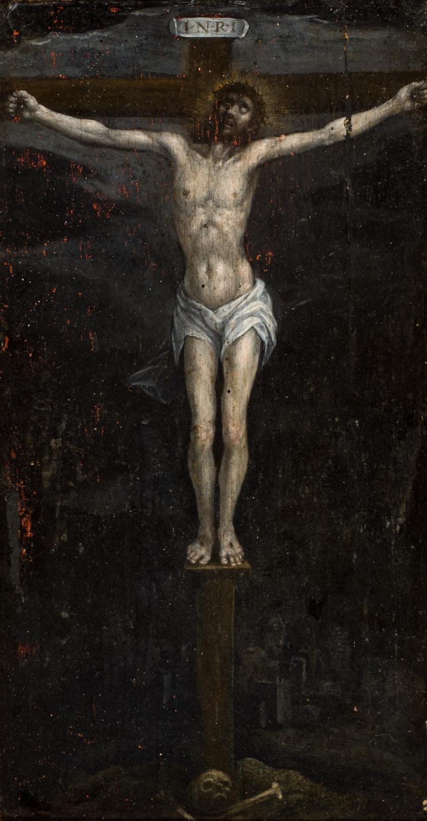 Escuela Española S. XVII. Cristo crucificado
