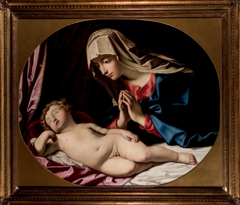 Seguidor de Il Sassoferrato. Madonna con Niño